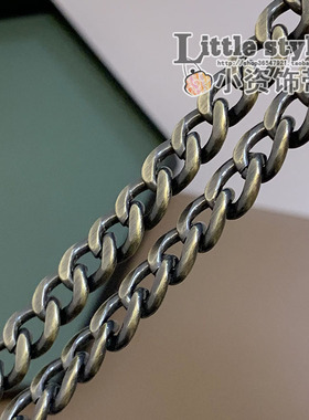 复古肩带链条古扫色包带箱包改造