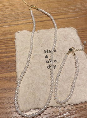 施家珠小众简约紫色珍珠项链设计