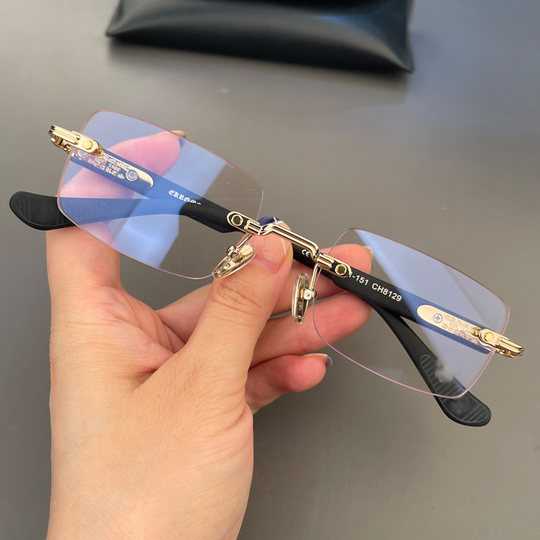 Мужские и женские большие оправы для очков из титанового сплава без оправы