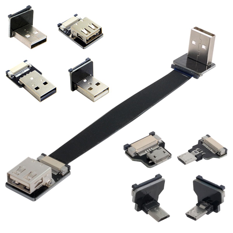 CY云台监视器安卓适用华为micro Type-C USB软排线充电AV数据输出