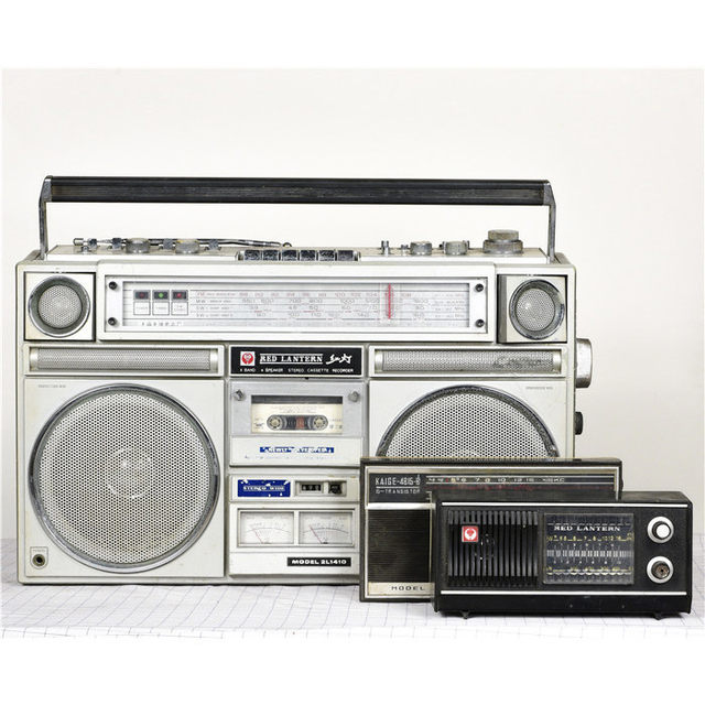 Old radio recorder tape player crystal