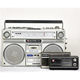 Old radio recorder tape player crystal