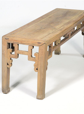 上海清代榉木春凳中式旧家具茶室