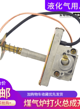 包邮228带铜管炉头 煤气炉配件 然气灶 打火器 带铜管点火总成