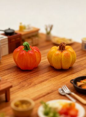 迷你南瓜仿真贝贝水果南瓜创意食玩树脂小配件diy水果店场景道具