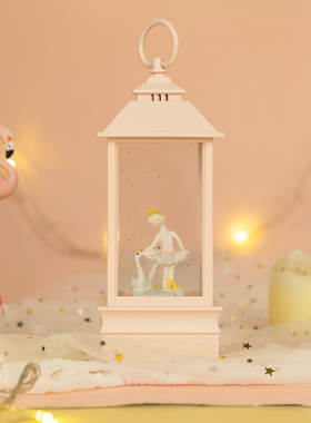 独角兽音乐盒摆件水晶球八音盒