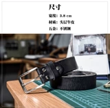 Мужской ремень ручной работы для отдыха, кожаные штаны из нержавеющей стали, из натуральной кожи, воловья кожа