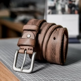 Ремень для отдыха, джинсовые кожаные ретро штаны, из натуральной кожи, в корейском стиле