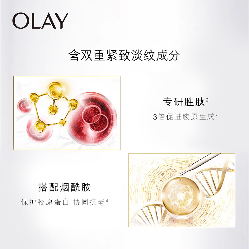 【618】OLAY玉兰油大红瓶眼霜胜肽淡化细纹抗皱提拉紧致滋润抗老