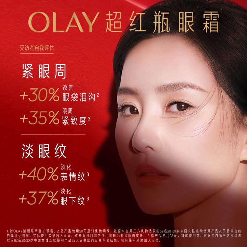 【618】OLAY玉兰油超红瓶眼霜抗皱淡细纹紧致保湿修护提拉抗老 - 图0