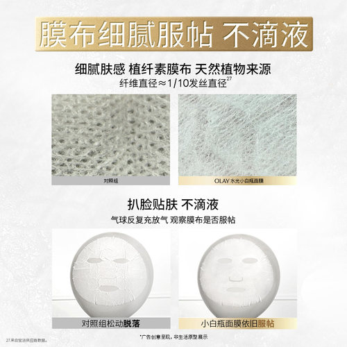 OLAY小白瓶面膜美白补水提亮保湿烟酰胺水光玉兰油 - 图0