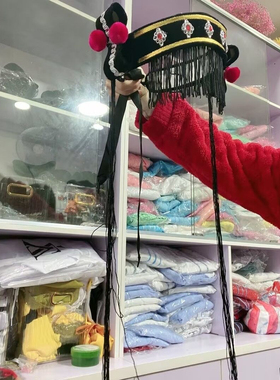 戏剧头饰古装假发小姐戏曲头饰越剧花旦男童女童帽