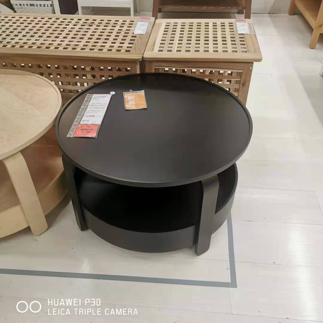 国内宜家代购伯格比茶几桌子餐桌圆桌茶台小户型北欧奢华型边桌 - 图2