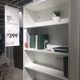 Storage cabinet white ash storage bookcase storage rack
