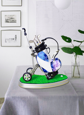 诚信高尔夫个性办公桌装饰品摆件