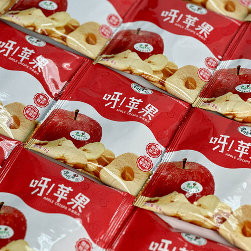 君恬果园苹果脆片无添加孕妇健康零食烟台特产伴手礼 8g*20袋礼盒 - 图3