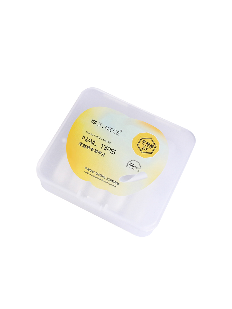 美甲手工穿戴甲专用定制甲片100片磨砂免刻磨超薄无痕全半贴延长 - 图3