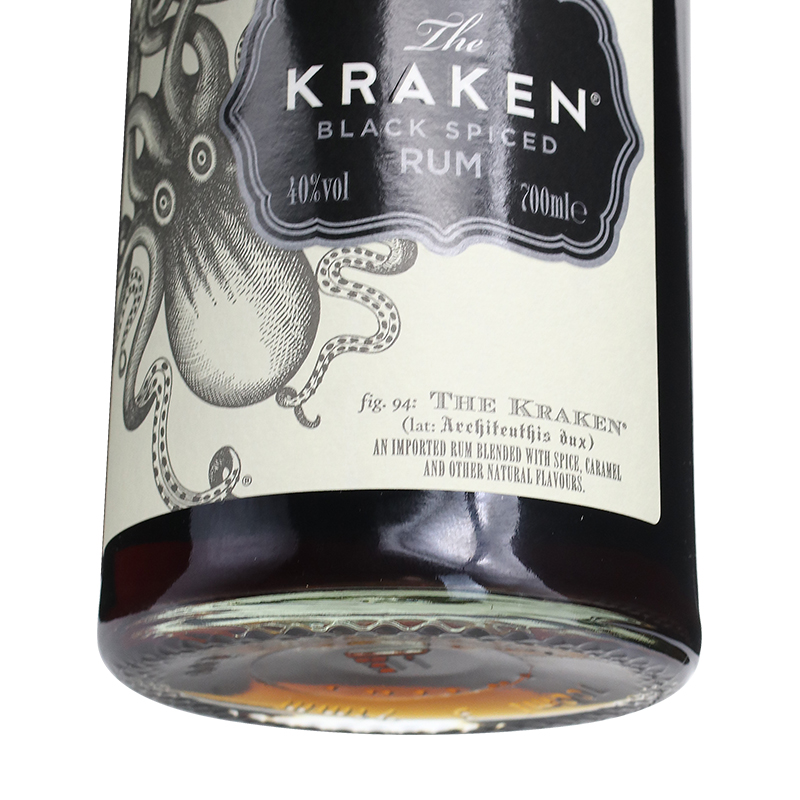 挪威海怪加香黑朗姆酒北海巨妖 Kraken Rum进口洋酒酷拉肯行货-图1