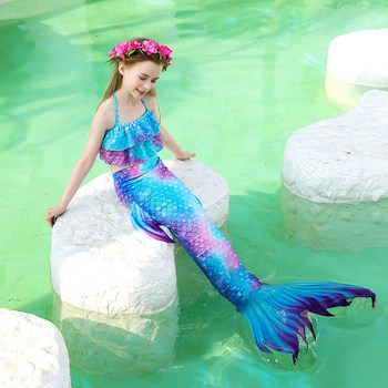 ຫາງ mermaid ເດັກນ້ອຍໃຫມ່, ຊຸດລອຍນ້ໍາແຍກເດັກນ້ອຍ, ຊຸດນ້ໍາຮ້ອນທີ່ມີສີສັນຂອງເດັກຍິງ, ຄົນອັບເດດ: