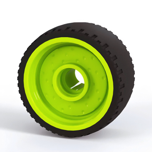 LEGO乐高 72206pb01 24x12mm 车轮子 黑 浅银色 珍珠深灰 浅绿 黄 - 图3