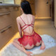 Sexy large size small breasts fun pure desire style fun suit qq underwear pajamas men's dating robe qqny