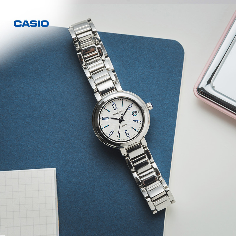 casio旗舰店she-4531防水商务手表 casio日韩腕表