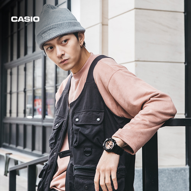 casio旗舰店ga-140男潮流运动手表 casio日韩腕表