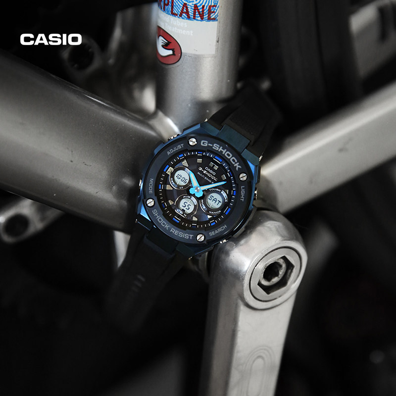 casio旗舰店gst-w300潮流运动手表 casio日韩腕表