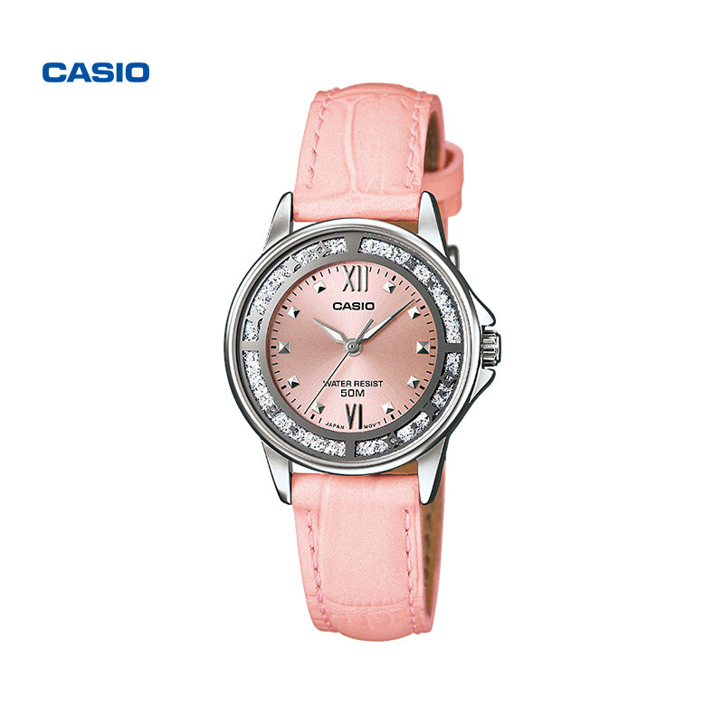 casio旗舰店防水石英女士官网手表 casio日韩腕表