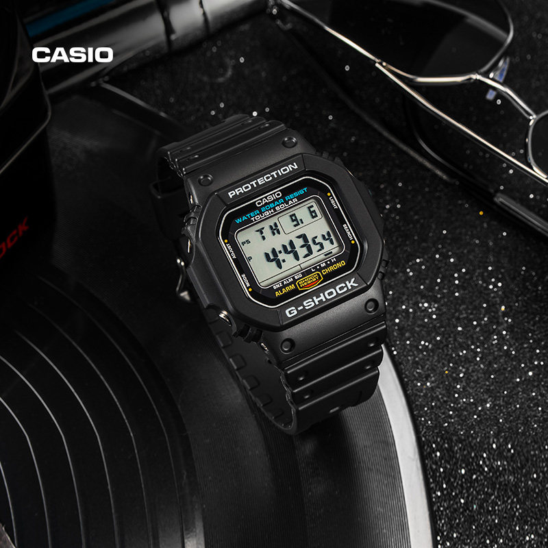 casio旗舰店g-5600e小方块男手表 casio日韩腕表