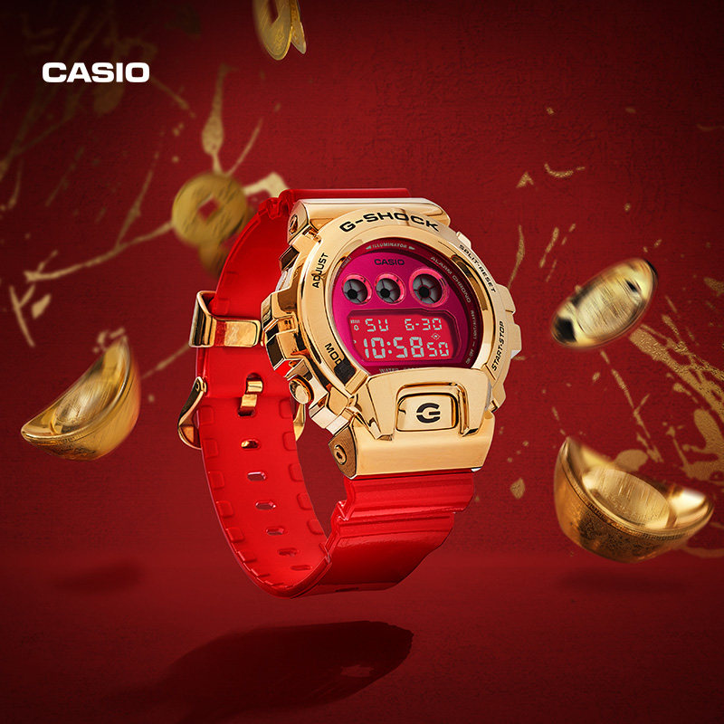casio旗舰店牛年限定款运动手表 casio日韩腕表