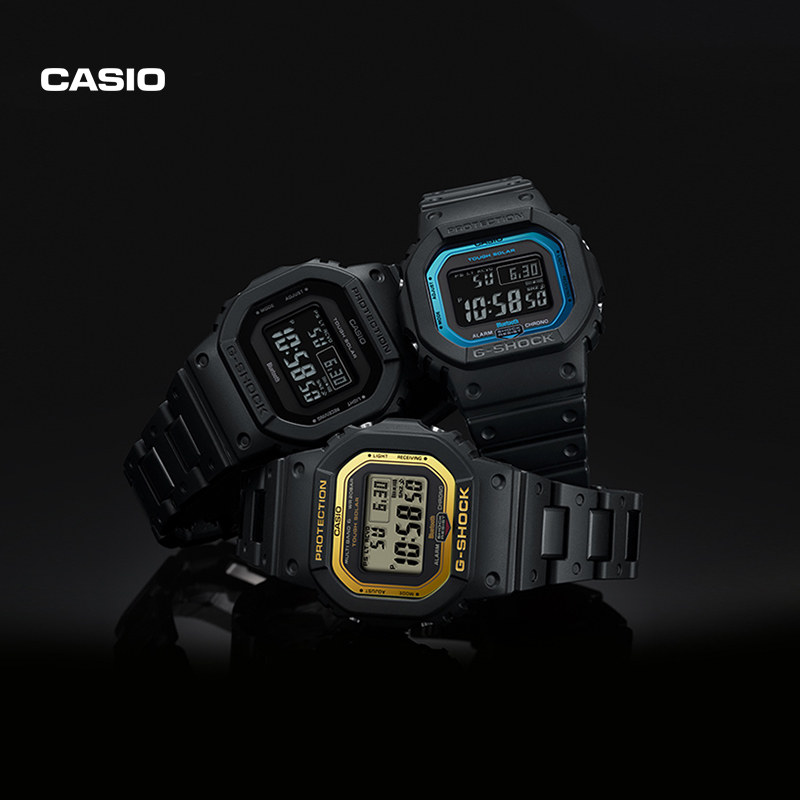 casio旗舰店gw-b5600太阳能男手表 casio日韩腕表