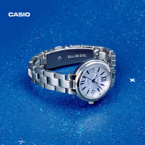 【礼物】卡西欧旗舰店SHE-4528守护星学生石英指针女士手表 SHEEN