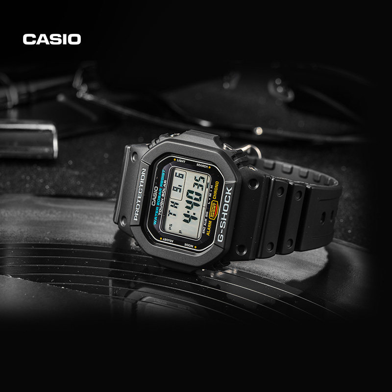 casio旗舰店g-5600e小方块男手表 casio日韩腕表