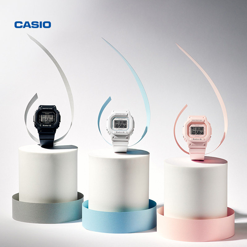 casio旗舰店bgd-560防水电子手表 casio日韩腕表