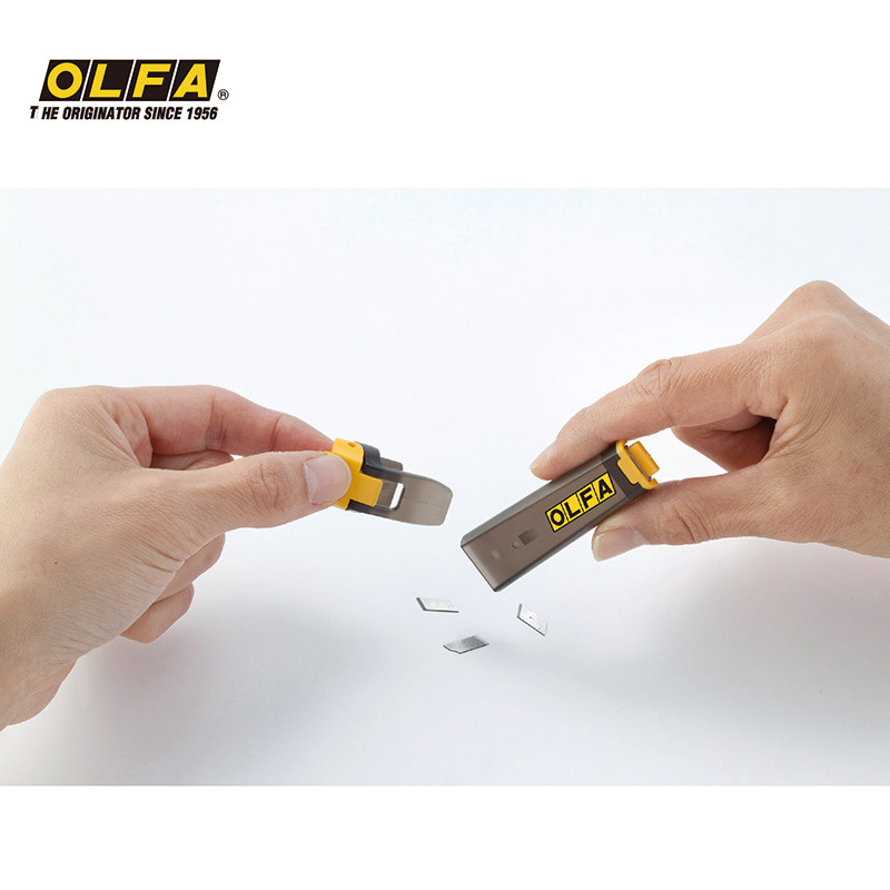 OLFA日本原装进口自锁带折断器储存盒9mm刀二合一小型美工刀DA-1 - 图1