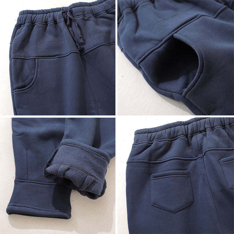 皇森2024冬款加绒加厚休闲运动卫裤女哈伦裤保暖抓绒宽松显瘦长裤,淘宝优惠券,粉丝福利购,淘宝优惠卷