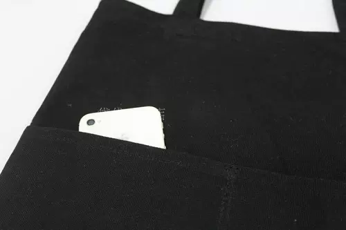 Черный хлопковый шоппер, сумка на одно плечо, свежий ранец