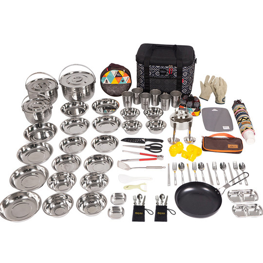 NOBANA Outdoor-Campingküche, komplettes Set an tragbaren Geräten