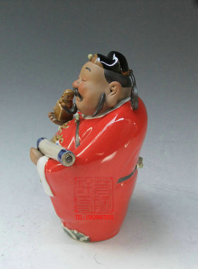 桌面贾陶院陶瓷新中式石湾公仔