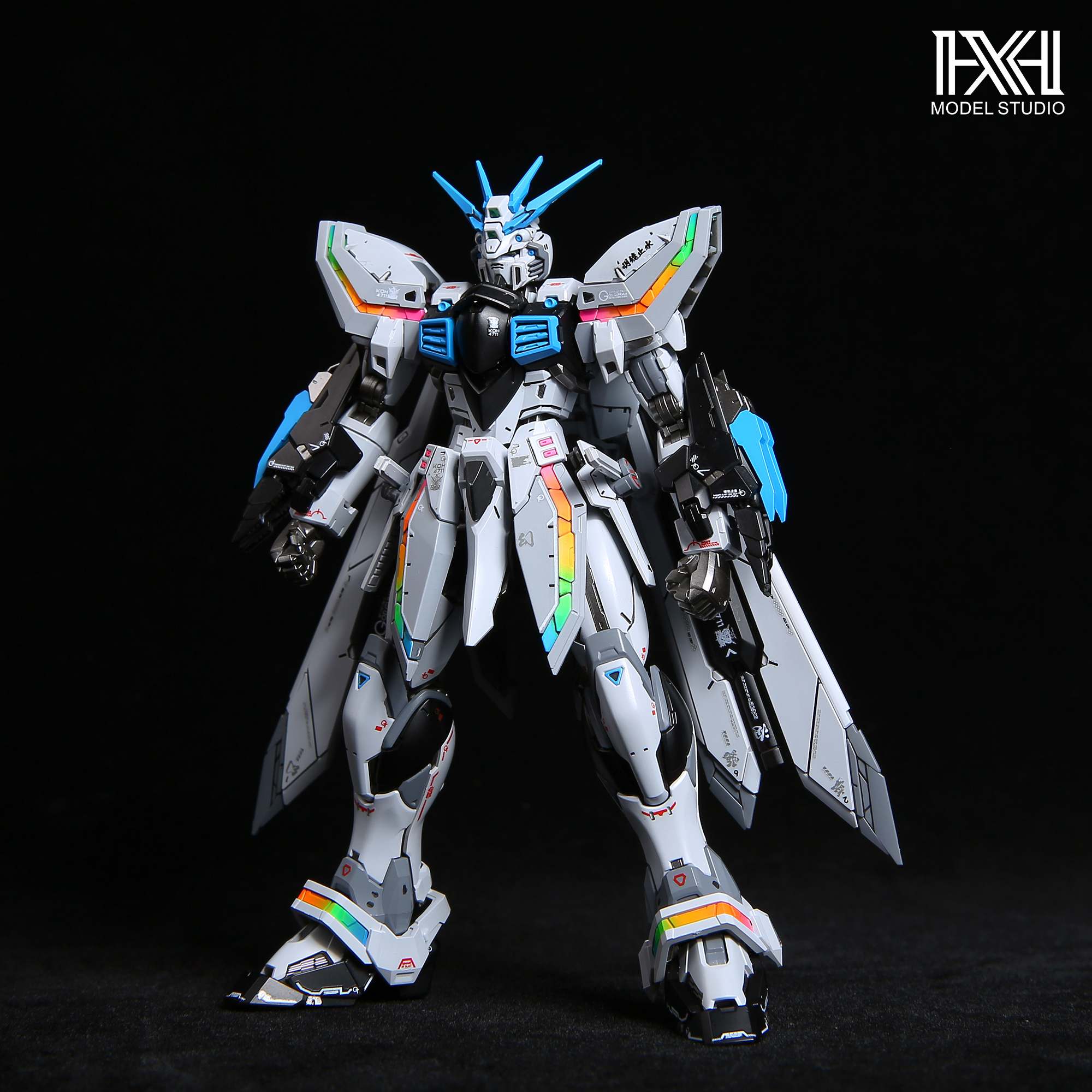 星海板喷万代模型RG神高达1/144改色 GOD G高达成品现货-图0