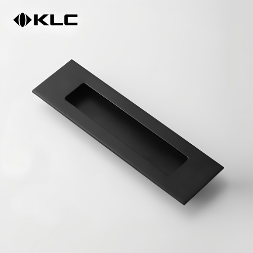 KLC 现代黑色简约太空铝移门拉手 暗装隐形推拉门把手嵌入式 - 图0