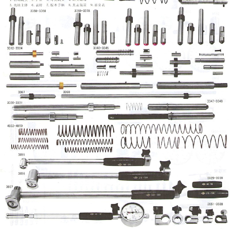 内径百分表指示表头千分内孔量缸表高精度量具配件活动可换测头 - 图0