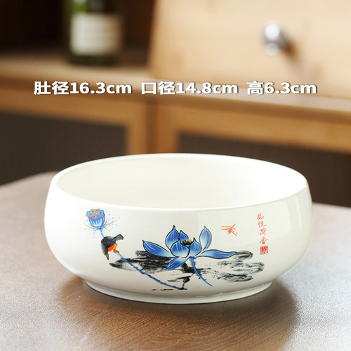 铜钱草花盆睡莲碗莲水仙专用盆粗陶瓷水培花盆器皿创意特大号家用 - 图2