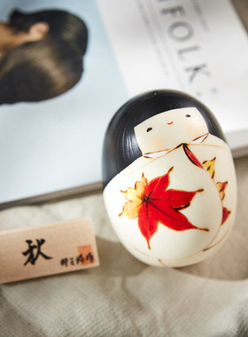 桌面车载摆件卯三郎手绘人偶娃娃