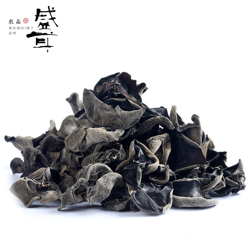 盛耳128g/罐东北秋木耳木耳干货 盛耳黑木耳