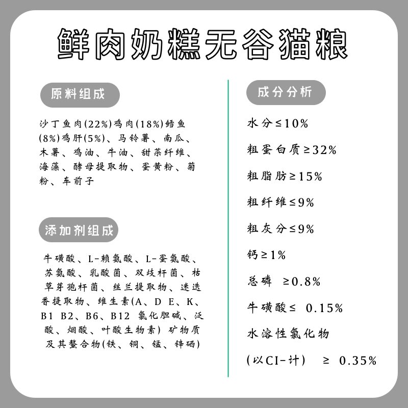 大午猫粮小颗粒无谷猫粮简装繁育增肥发腮美毛成猫幼猫全阶猫粮 - 图2