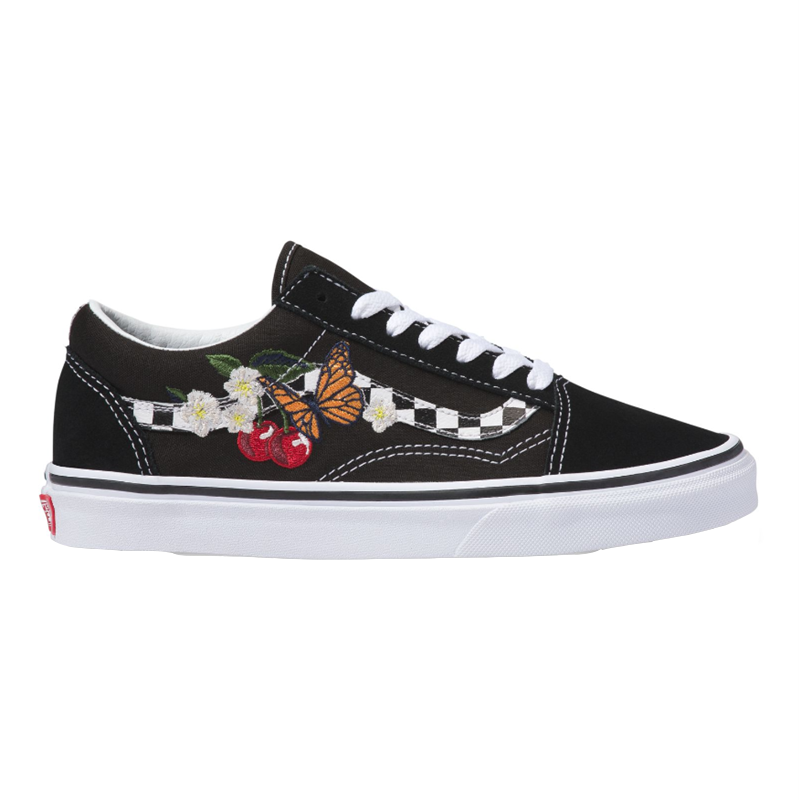 【现货】VANS OLD SKOOL蝴蝶樱桃刺绣女鞋帆布板鞋VN0A38G1I5Z - 图3