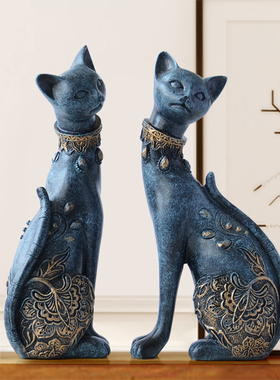 简约可爱风猫咪客厅玄关小摆件