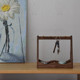 Double-cluster key holder Muwu Pure solid wood black walnut key, bracelet, jewelry storage box storage rack